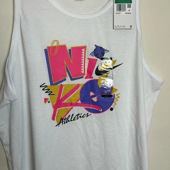 Nike Magma Retro 90s Neon Graphic Dri-FIT Training Tank Top - Picture 3 of 9